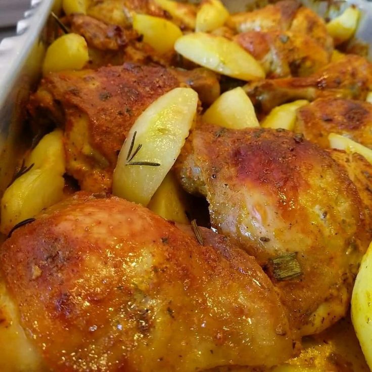 Frango Assado com Batatas