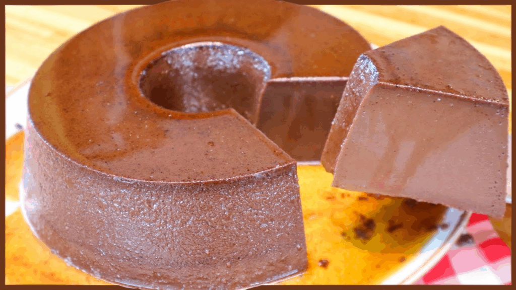 pudim de chocolate