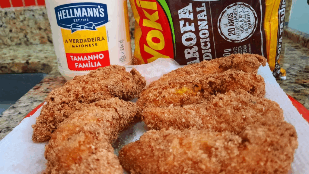 frango frito na maionese